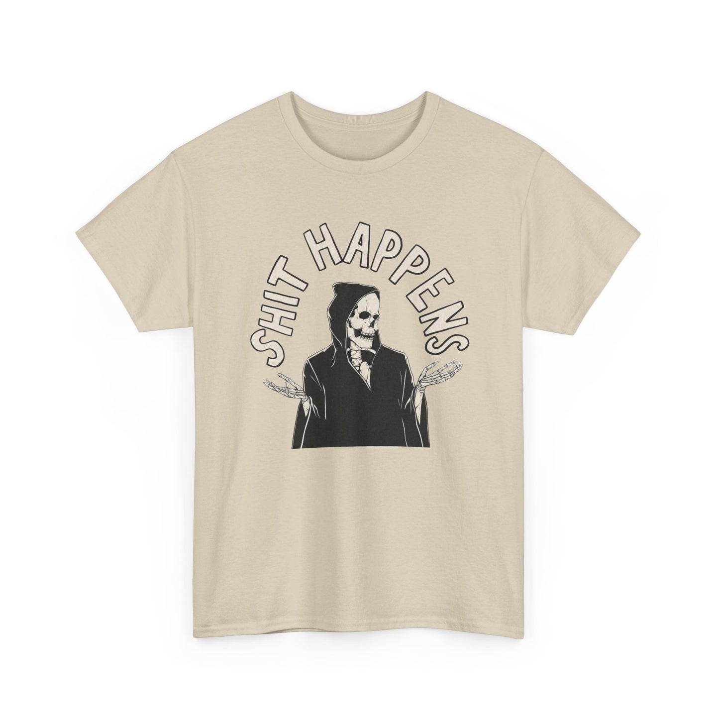 Things Happen Funny Graphic T Shirt NEW Unisex Heavy Cotton Tee