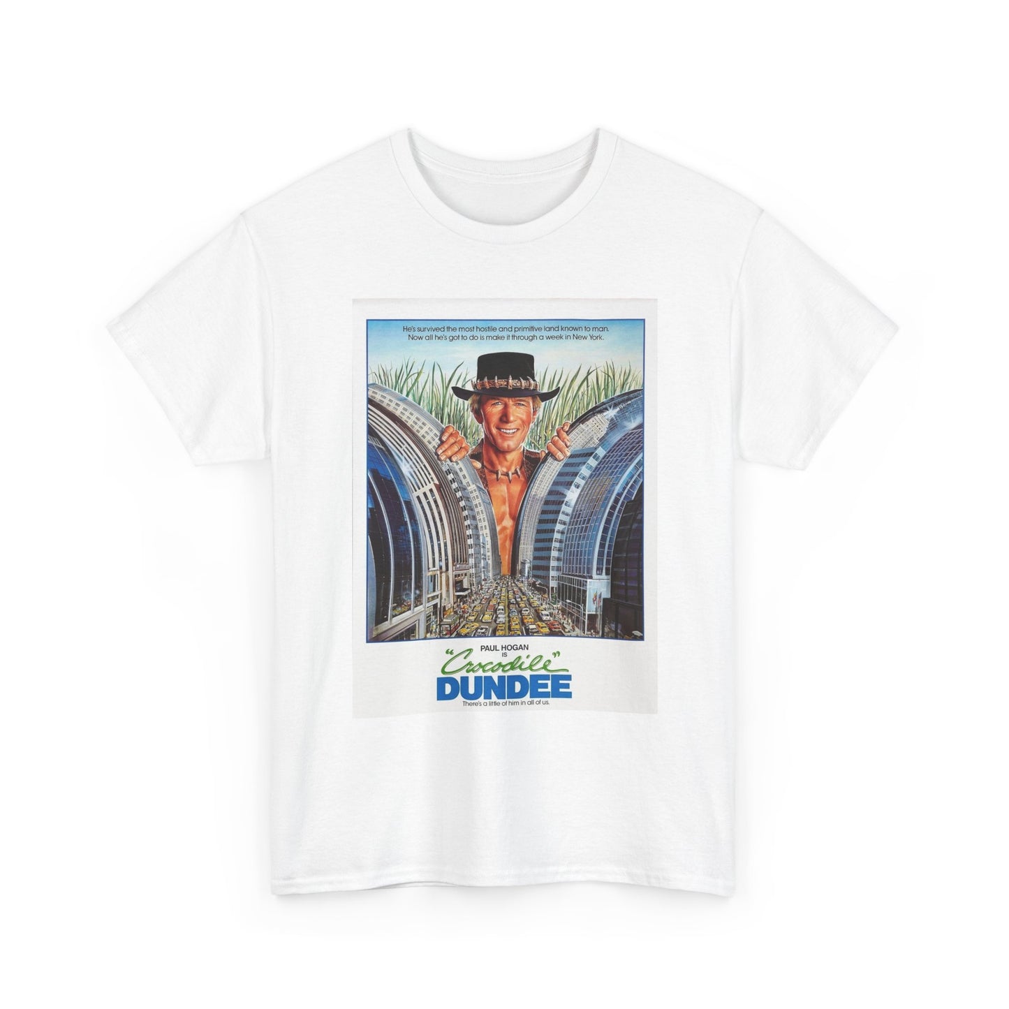 Crocodile Dundee Graphic T Shirt Vintage Movie Poster Unisex Heavy Cotton Tee