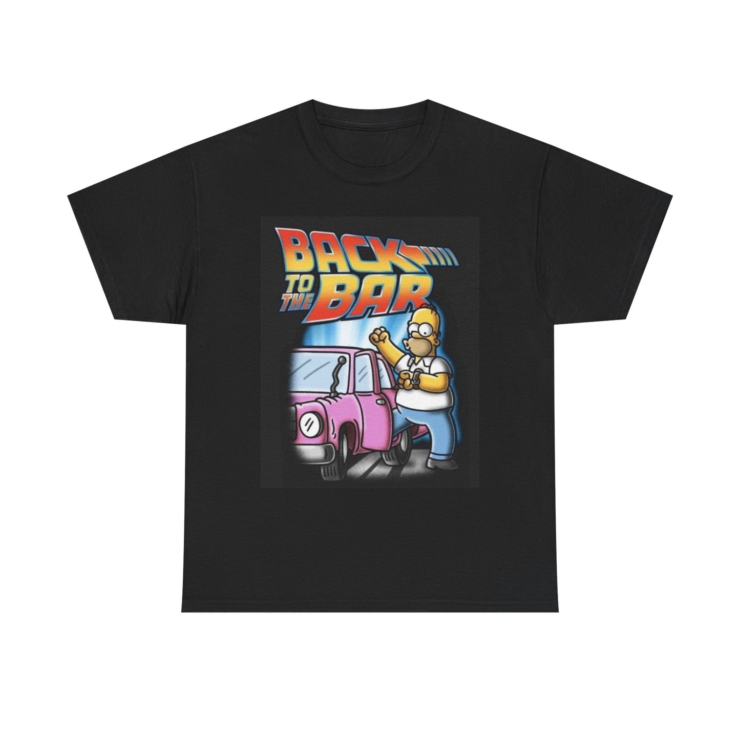 Back To The Bar Simpsons Graphic T Shirt Vintage Retro Apparel Heavy Cotton Tee