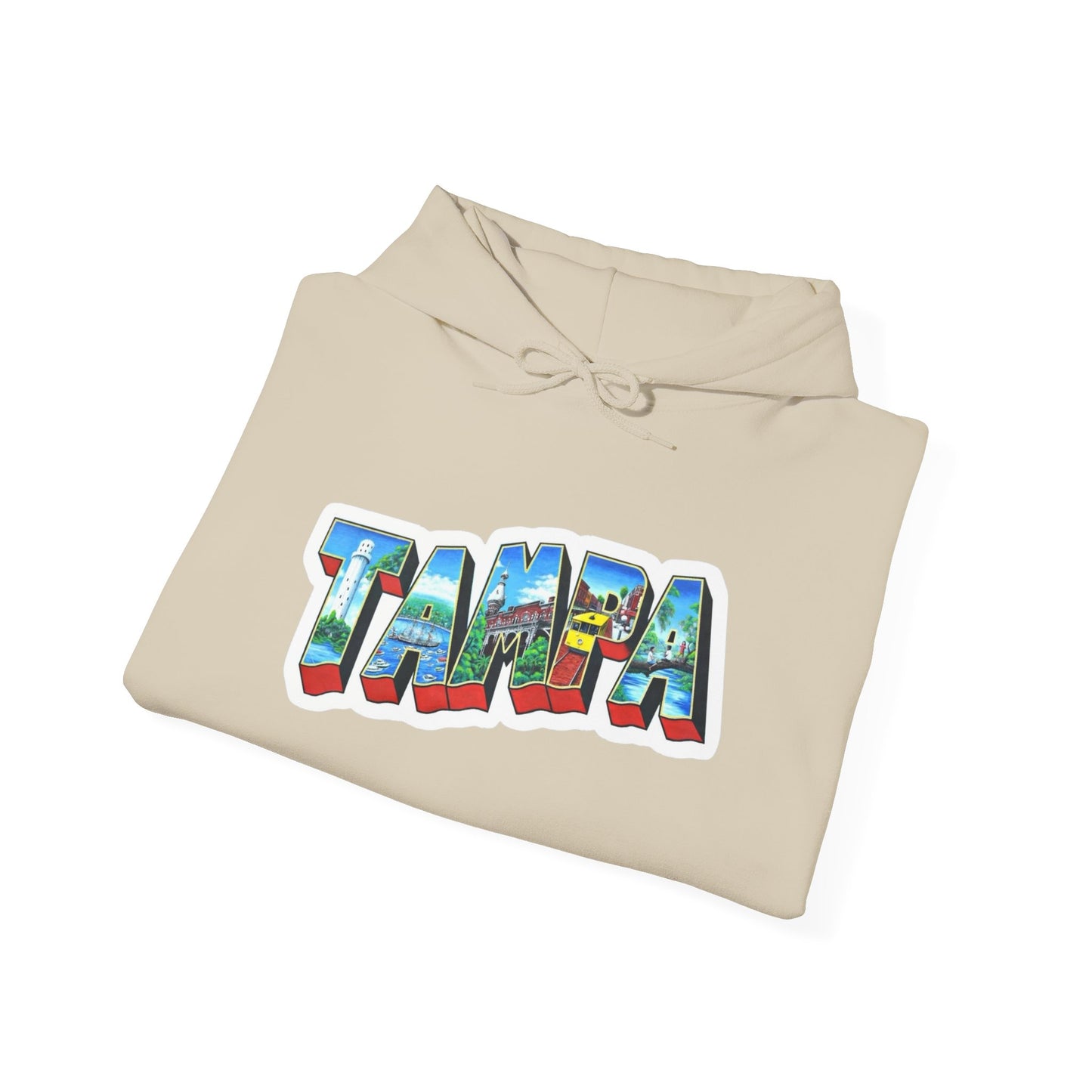 Tampa Florida Graphic Hoodie Unisex Heavy Blend™ Hooded Sweatshirt