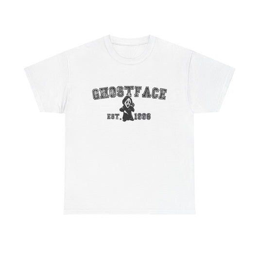 Scream Ghost face Graphic T Shirt Vintage Horror Unisex Heavy Cotton Tee