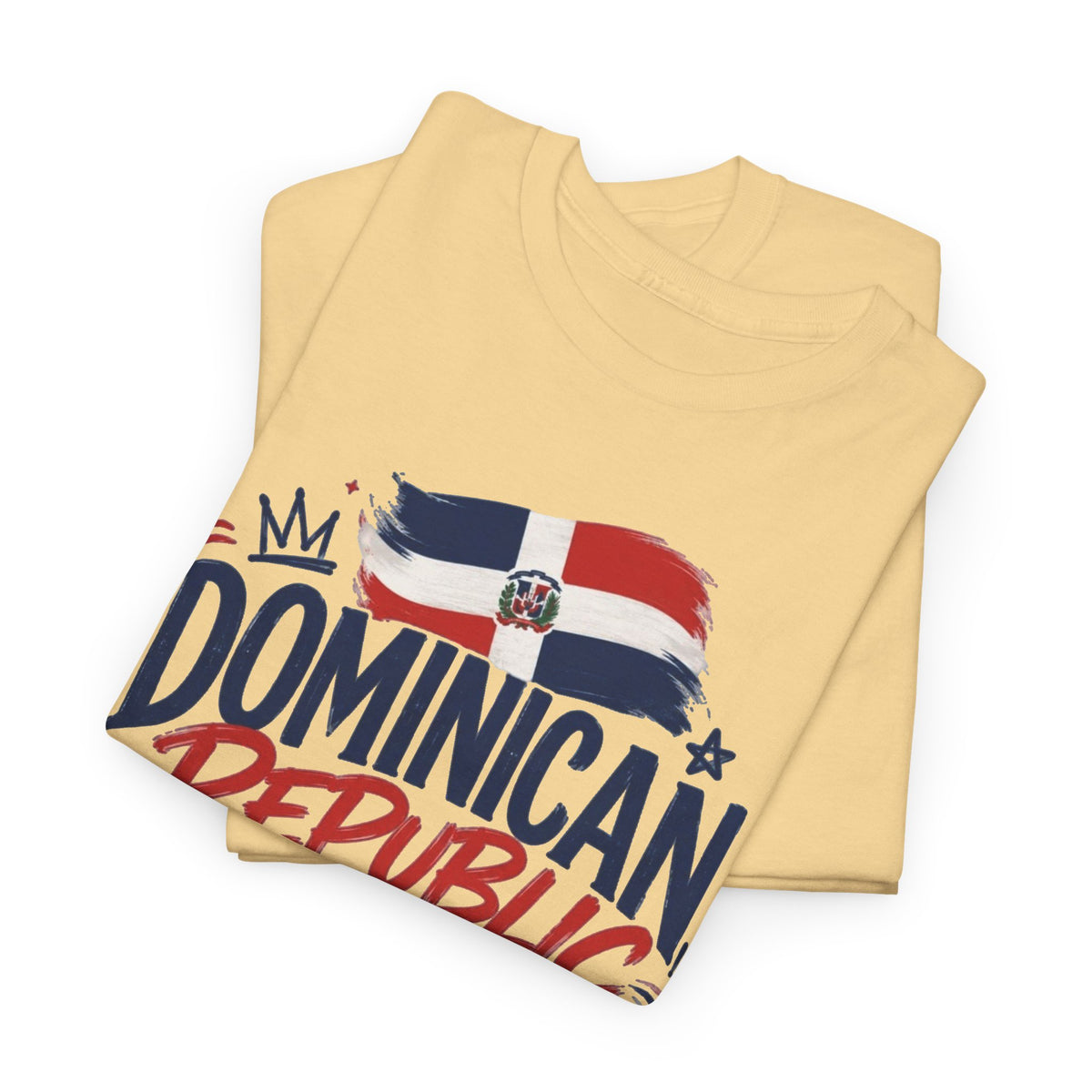 Dominican Republic Graphic T Shirt Men's Flag Retro Heavy Cotton Tee