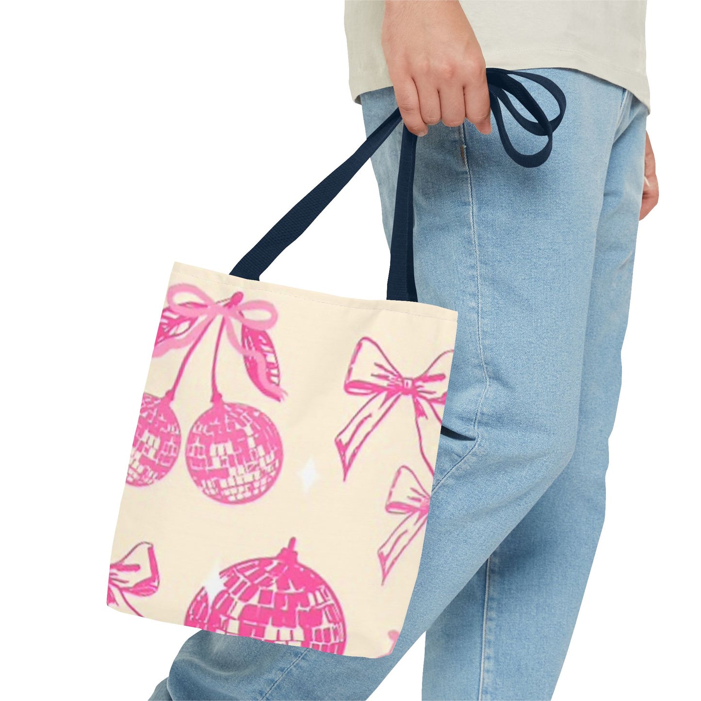 Pink And Cream Bows Brand NEW Tote Bag (AOP)