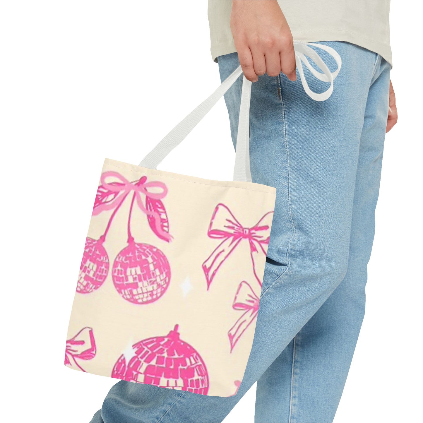 Pink And Cream Bows Brand NEW Tote Bag (AOP)