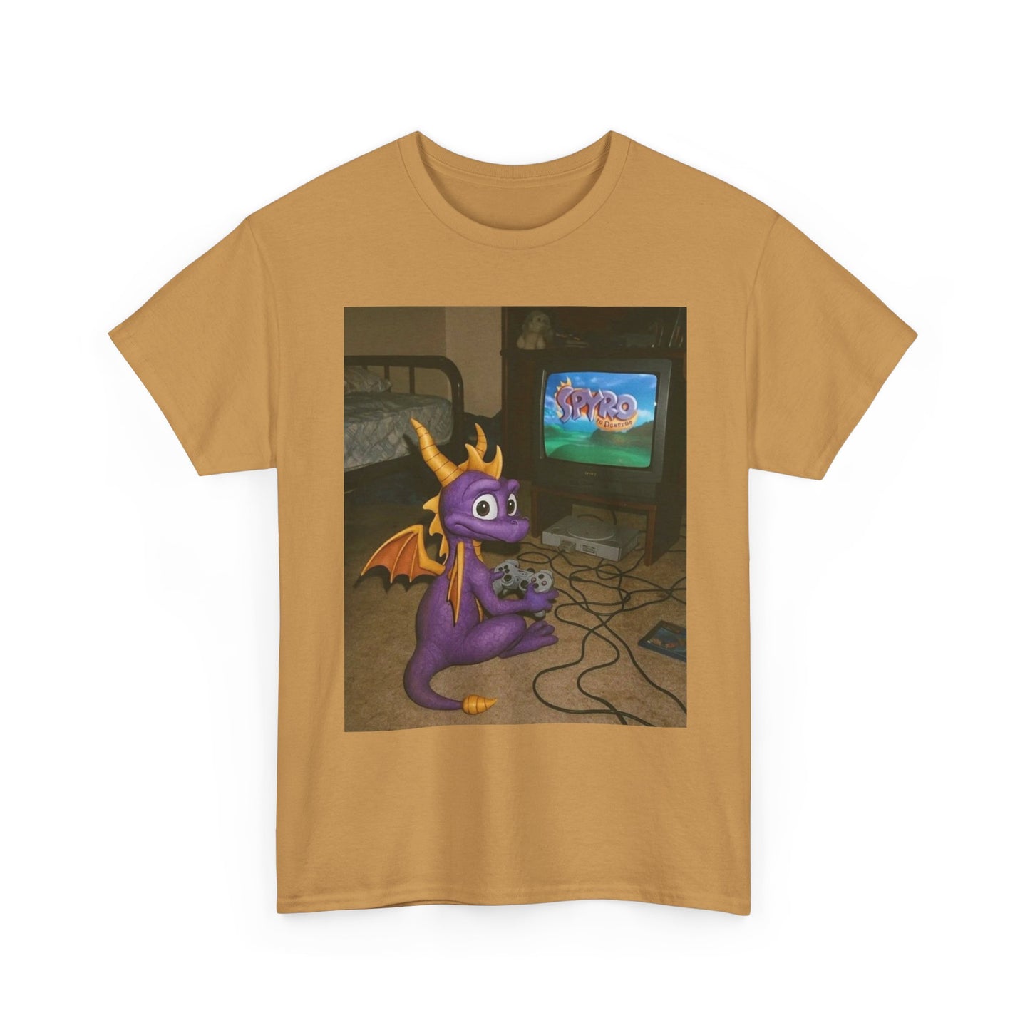 Spyro Graphic T Shirt Vintage Funny Gaming Unisex Heavy Cotton Tee