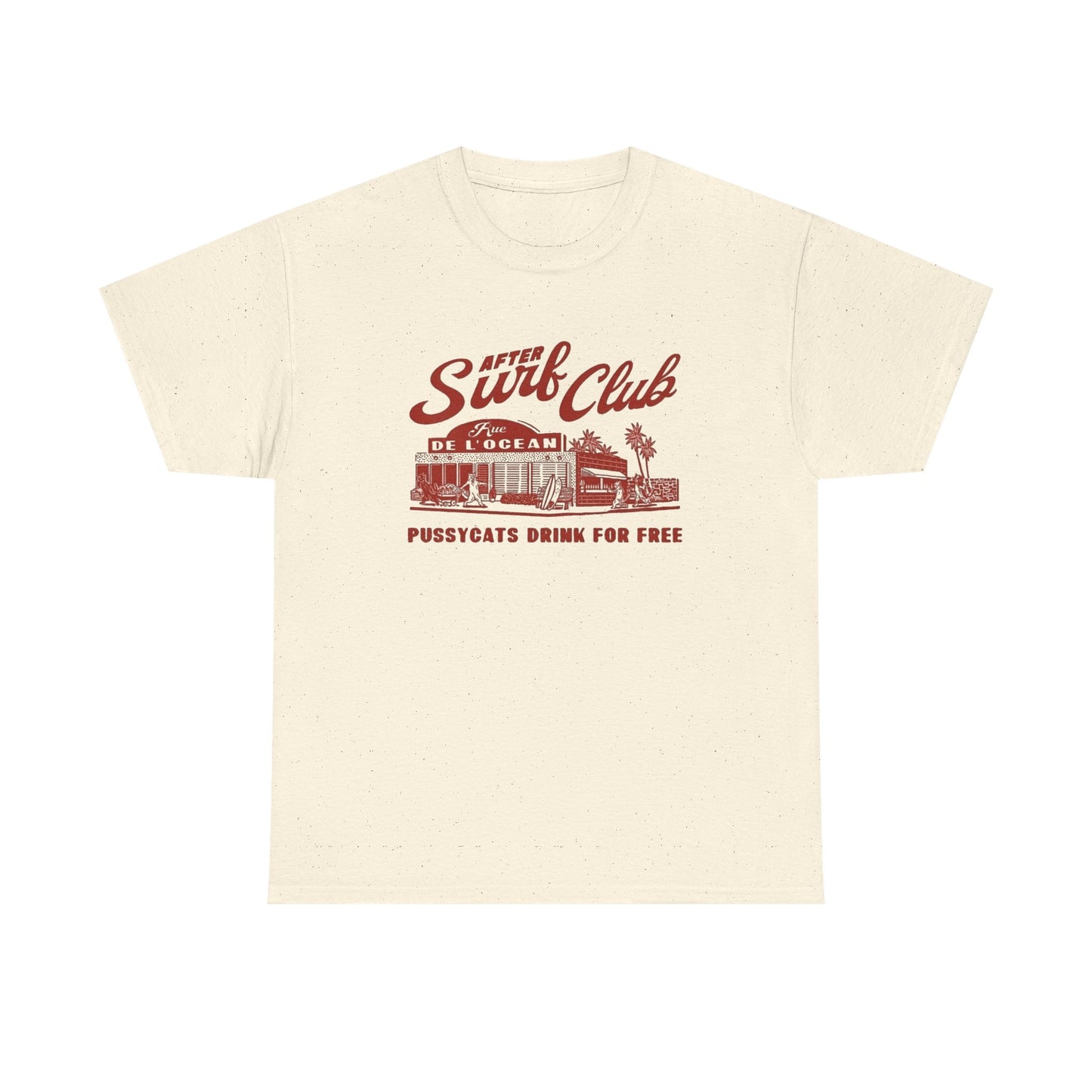 Surf Club Graphic T Shirt NEW Vintage Unisex Heavy Cotton Tee