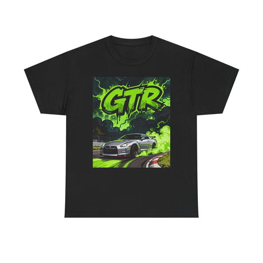 Nissan GTR Poster Graphic T Shirt Adult NEW Unisex Heavy Cotton Tee