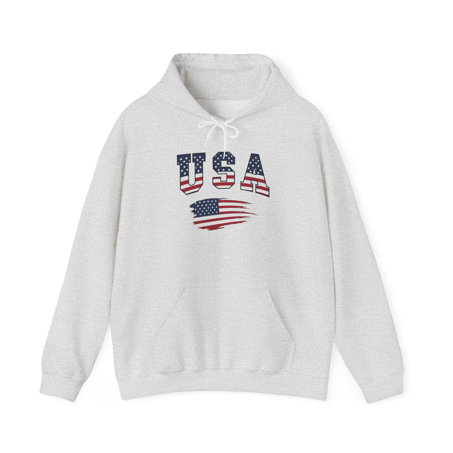 USA American Flag Graphic Hoodie Unisex Heavy Blend™ Hooded Sweatshirt