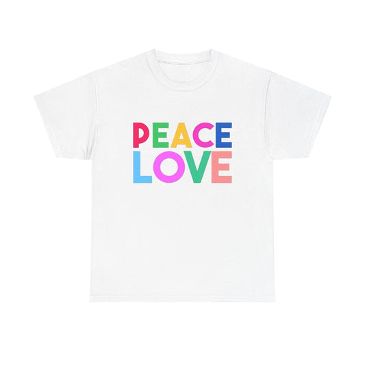 Peace Love Graphic T Shirt Adult NEW