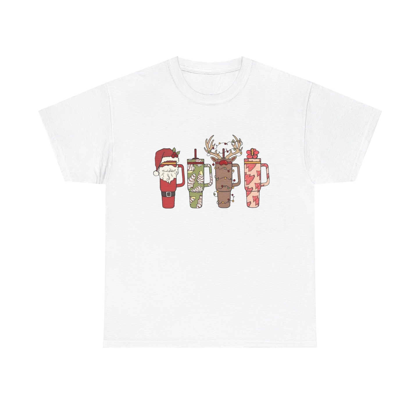 Christmas Stanly Cups Womens Funny Graphic T Shirt NEW ADULT