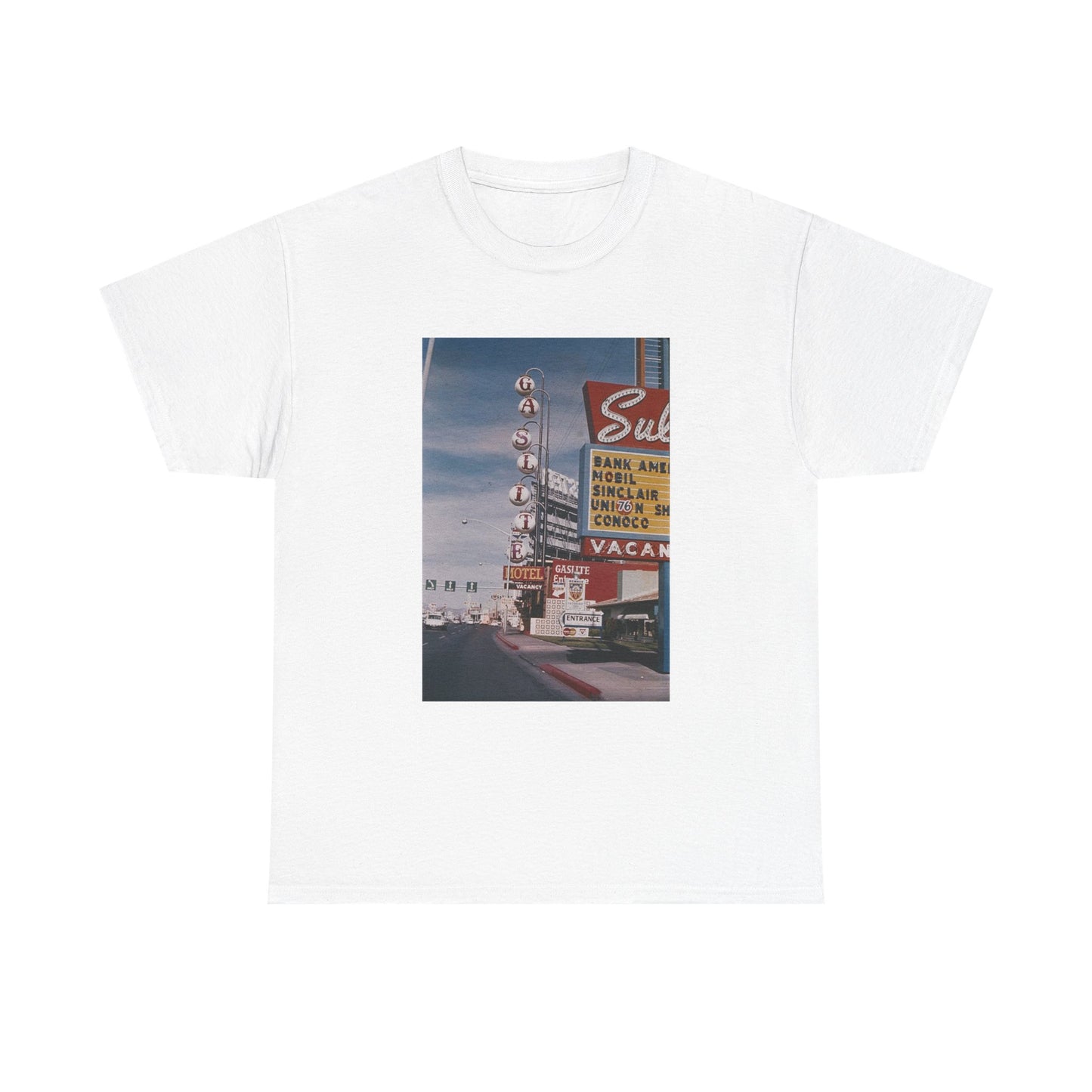 Old Las Vegas Tshirt Vintage Strip Retro Photo Nostalgia Unisex Heavy Casino