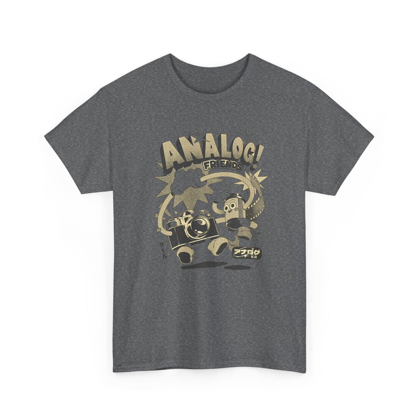 Analog Friends T Shirt Retro Photo Unisex Heavy Cotton Tee