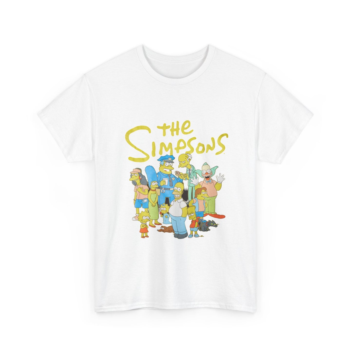 The Simpsons T-shirt vintage retro art PlayStation graphic Heavy Cotton Tee