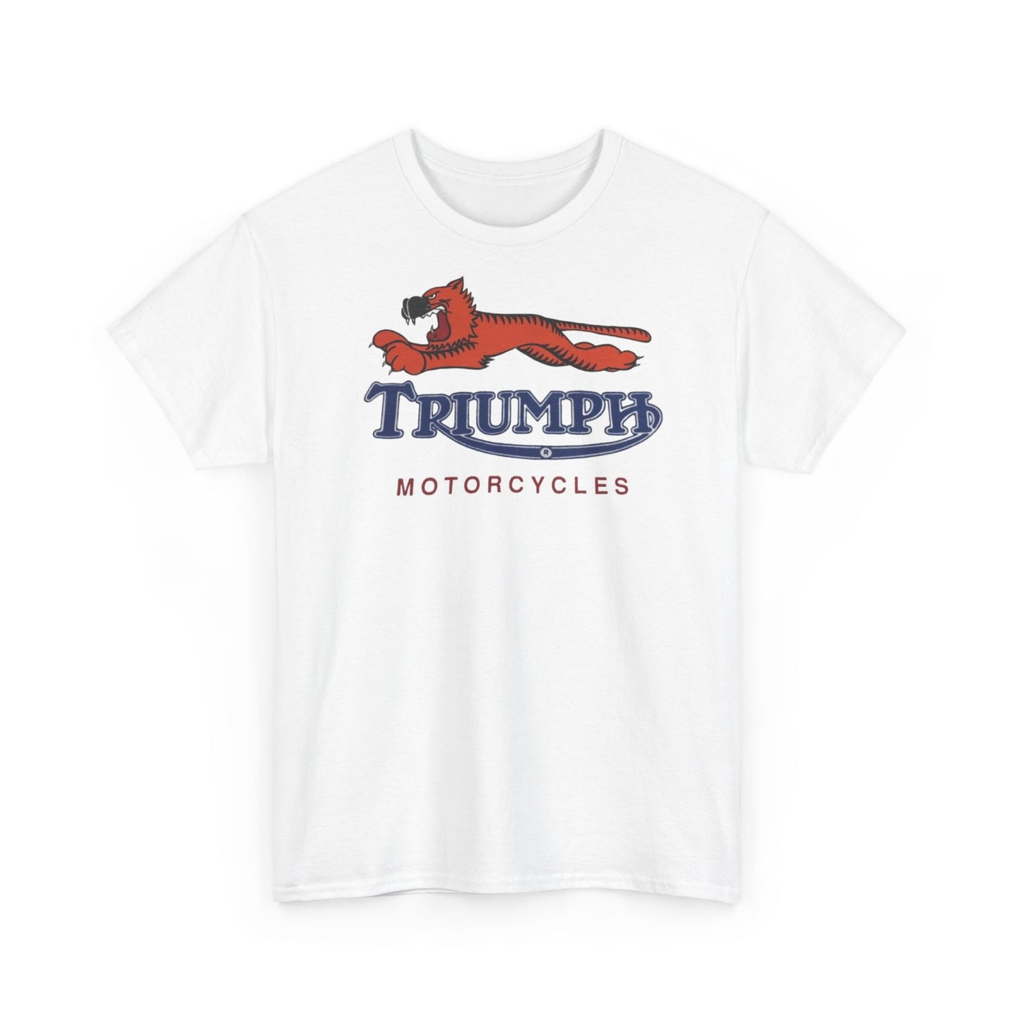 Triumph T-shirt vintage motorcycles nostalgia Tiger Unisex Heavy Cotton Tee