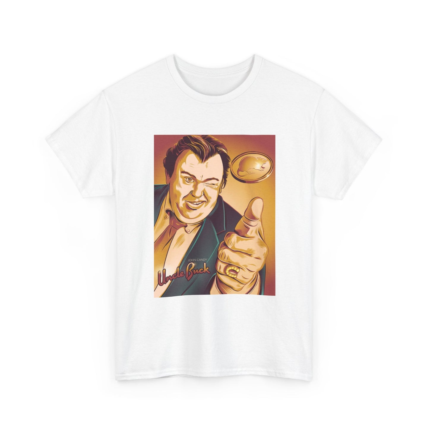 John Candy Tshirt uncle Buck Funny Graphic Movie Vintage Unisex Heavy Cotton Tee