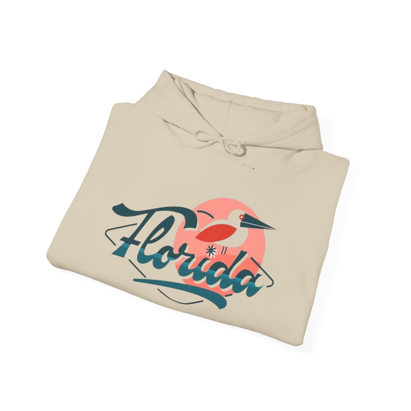 Florida Pelican Graphic Hoodie NEW Tropical Unisex Heavy Blend Hooded Sweatshirt