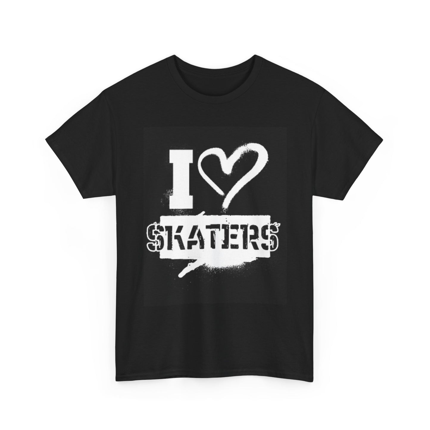 I Love Skaters Skateboarding Graphic T Shirt Unisex Heavy Cotton Tee