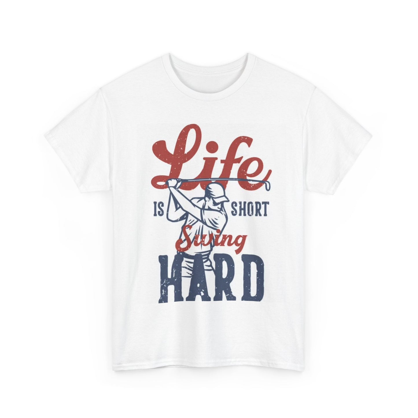 Life Is Hard Golfing Tshirt Golf Gear Happy Gilmore Unisex Heavy Cotton Tee