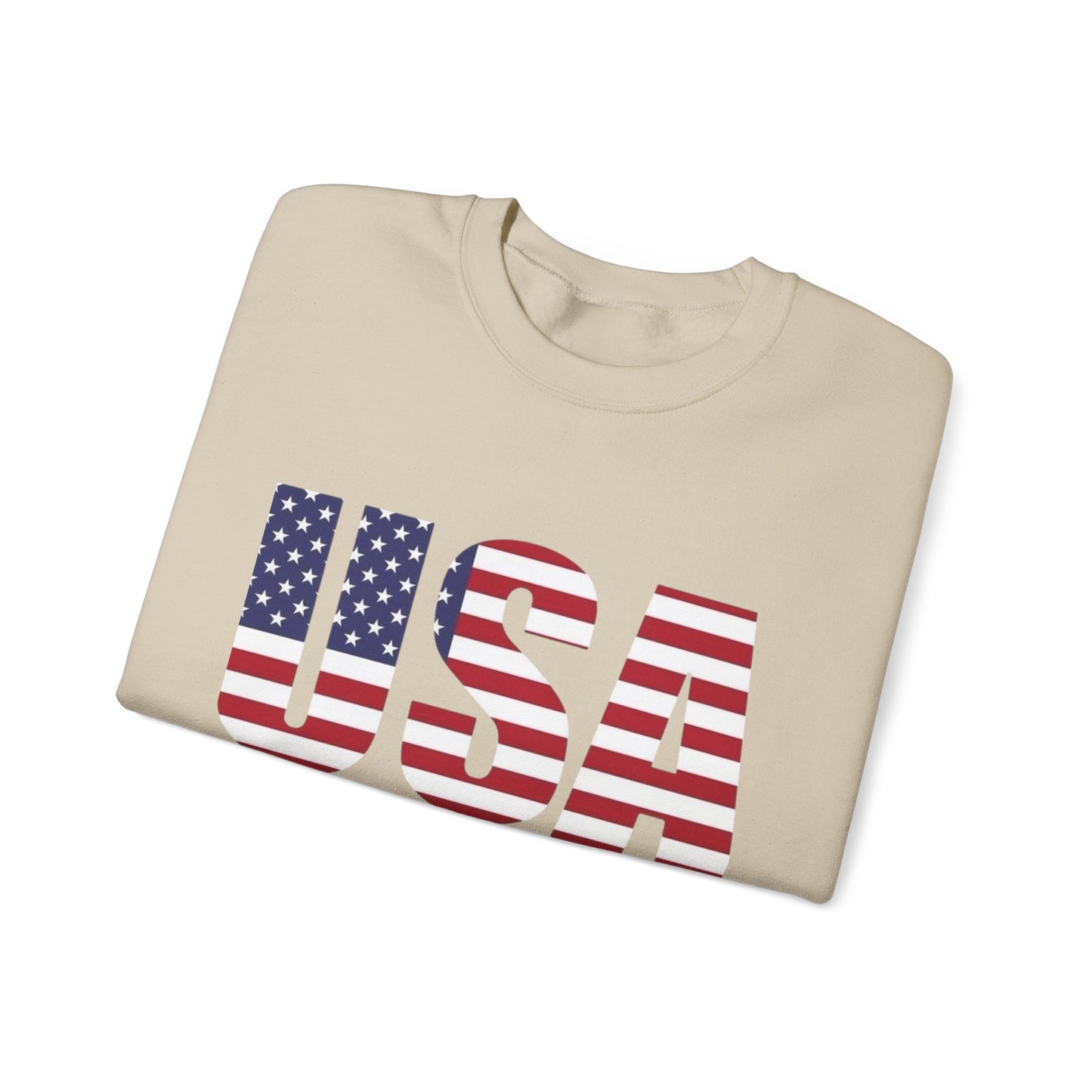 USA American Flag Retro Sweater NEW Unisex Heavy Blend™ Crewneck Sweatshirt