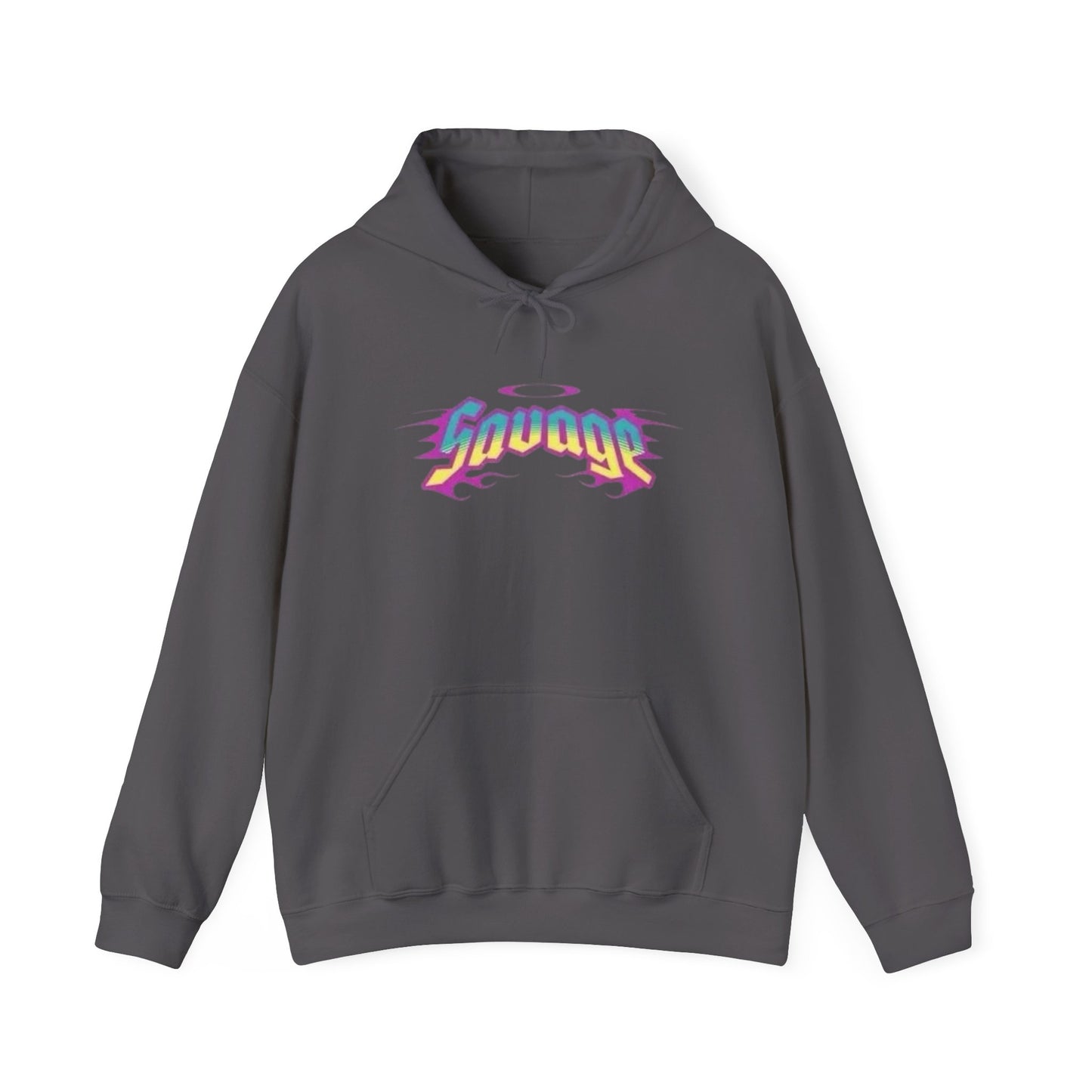 Savage Vintage Logo Graphic Hoodie Unisex Heavy Blend™ Hooded Sweatshirt