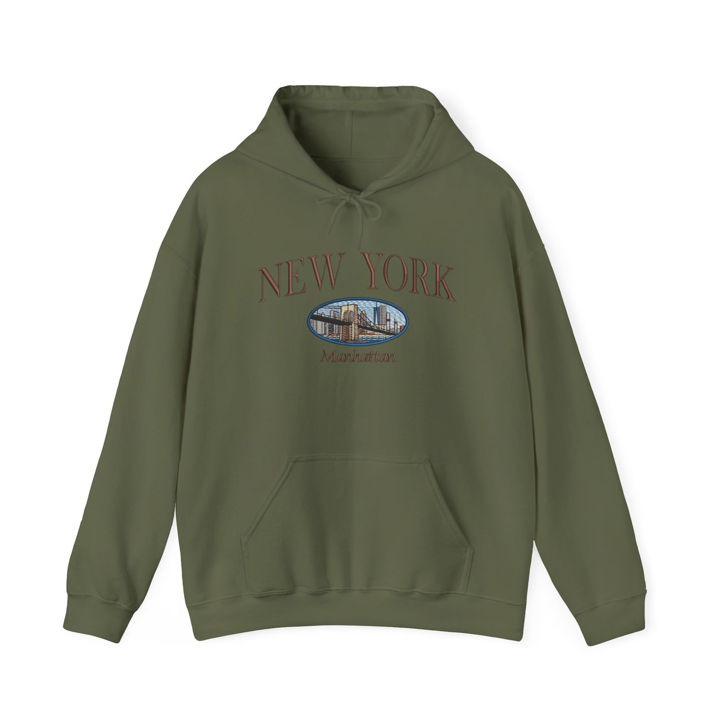 Manhattan New York Graphic Hoodie Heavy Blend Sweatshirt NEW