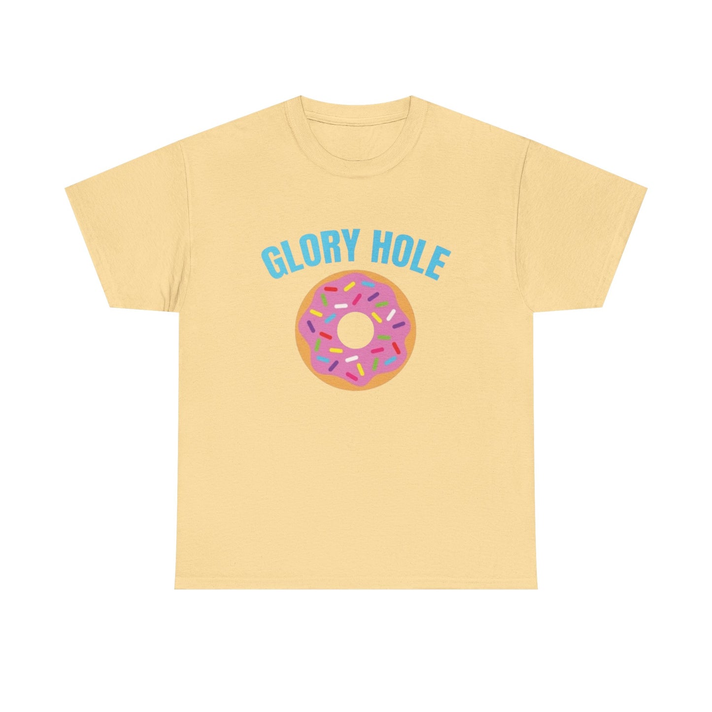 Glory Hole Donuts Funny Sex Jokes Graphic T Shirt Unisex Heavy Cotton Tee