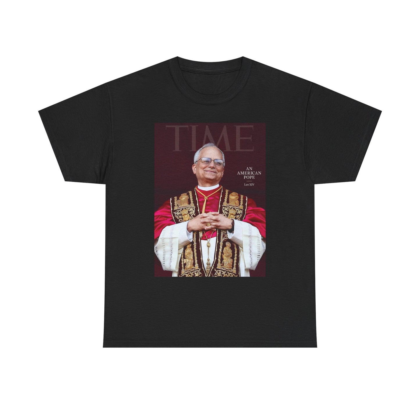 Pope Leo Graphic T Shirt NEW FAST Shipping Unisex Heavy Cotton Tee