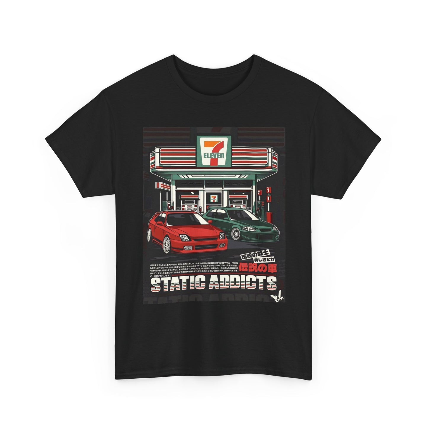 JDM Car Meet Tuners Graphic T Shirt Unisex Heavy Cotton Tee Gift Vintage