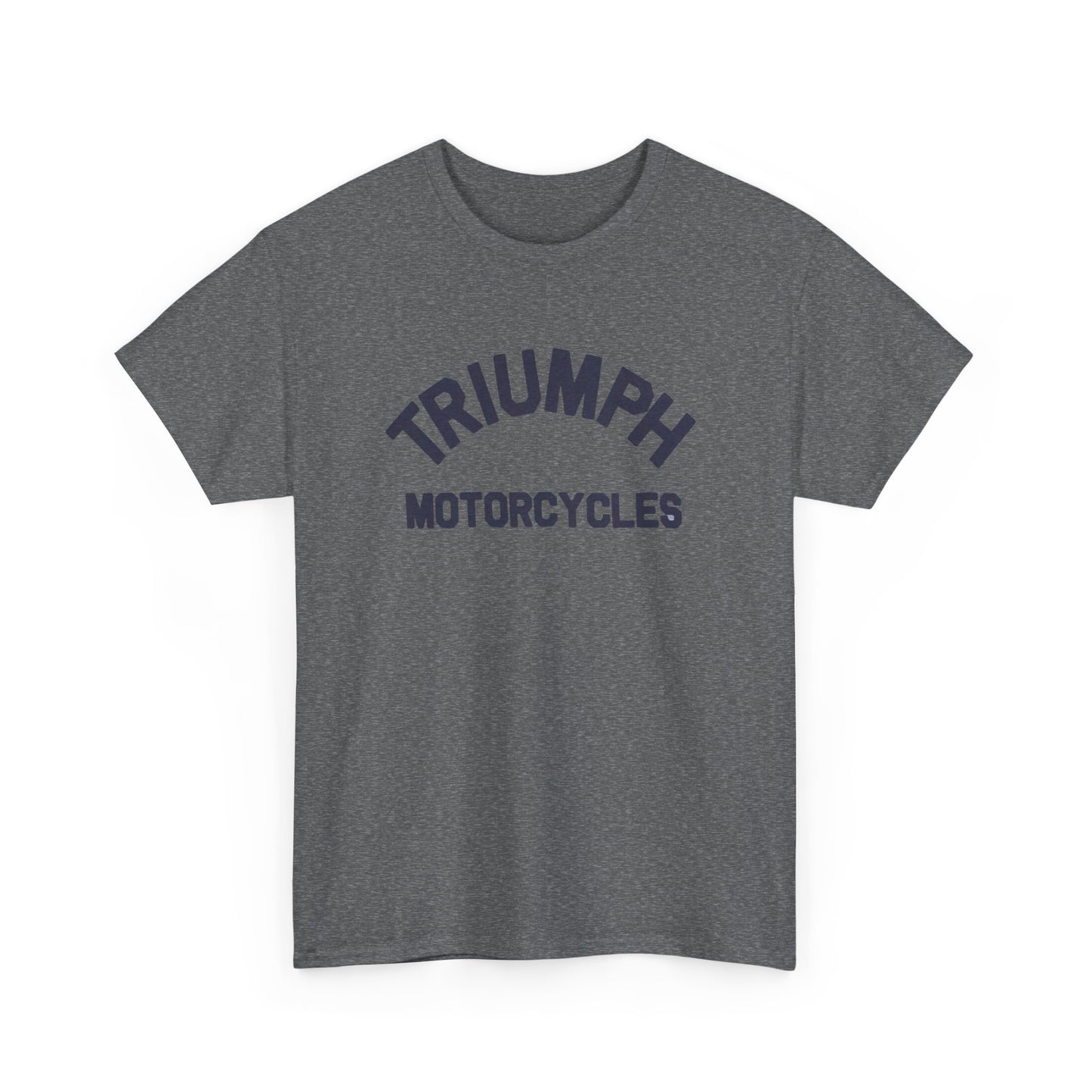 Triumph Motorcycles Tshirt Vintage Logo Classic Fit Unisex Heavy Cotton Tee
