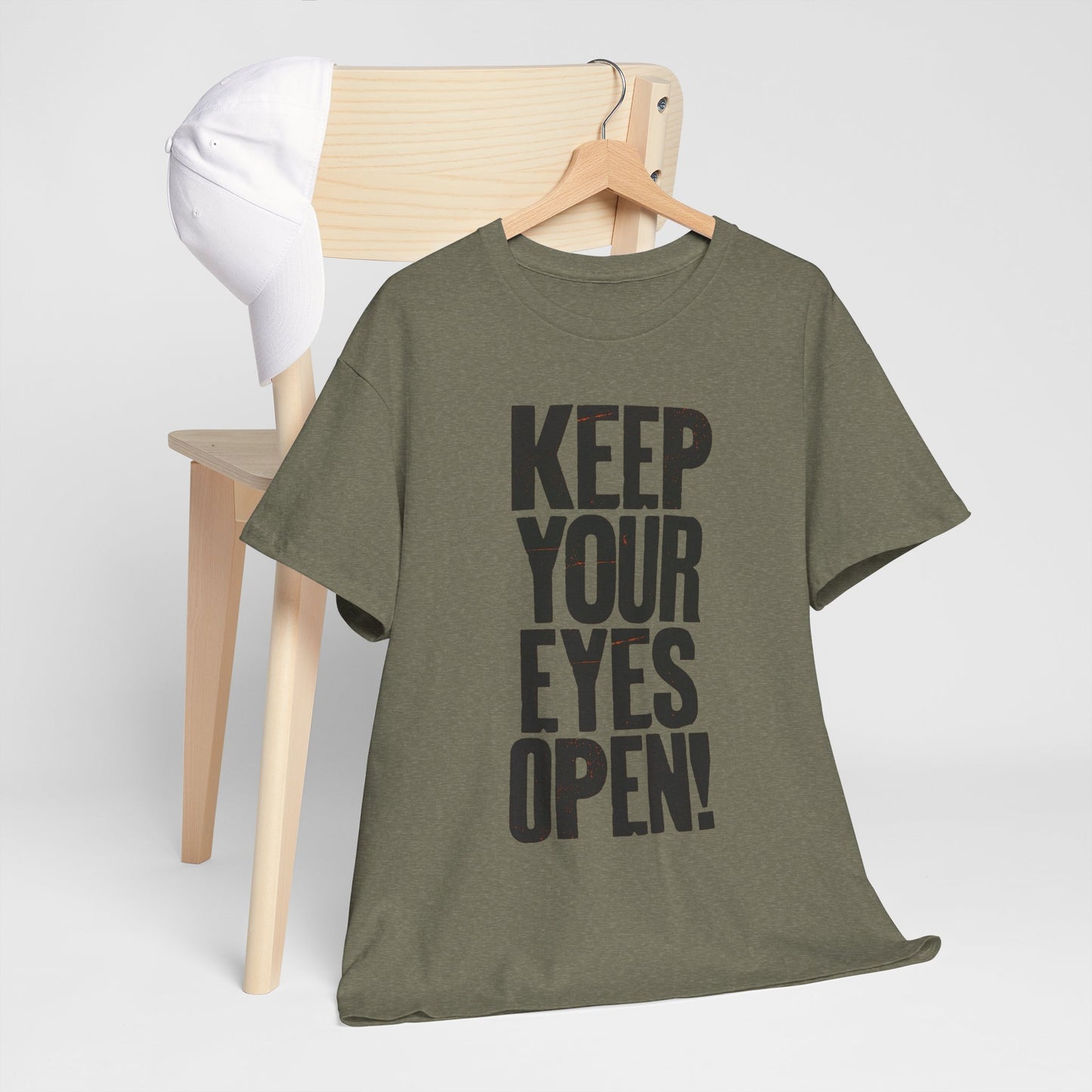 Keep Your Eyes Open Graphic T Shirt Unisex Heavy Cotton Tee