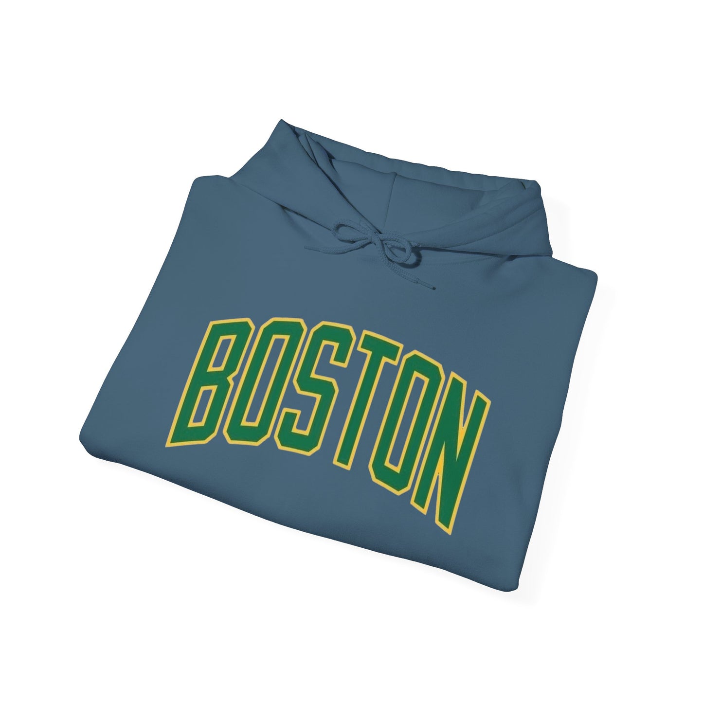 Boston Logo Graphic Hoodie Heavy Blend Sweatshirt NEW