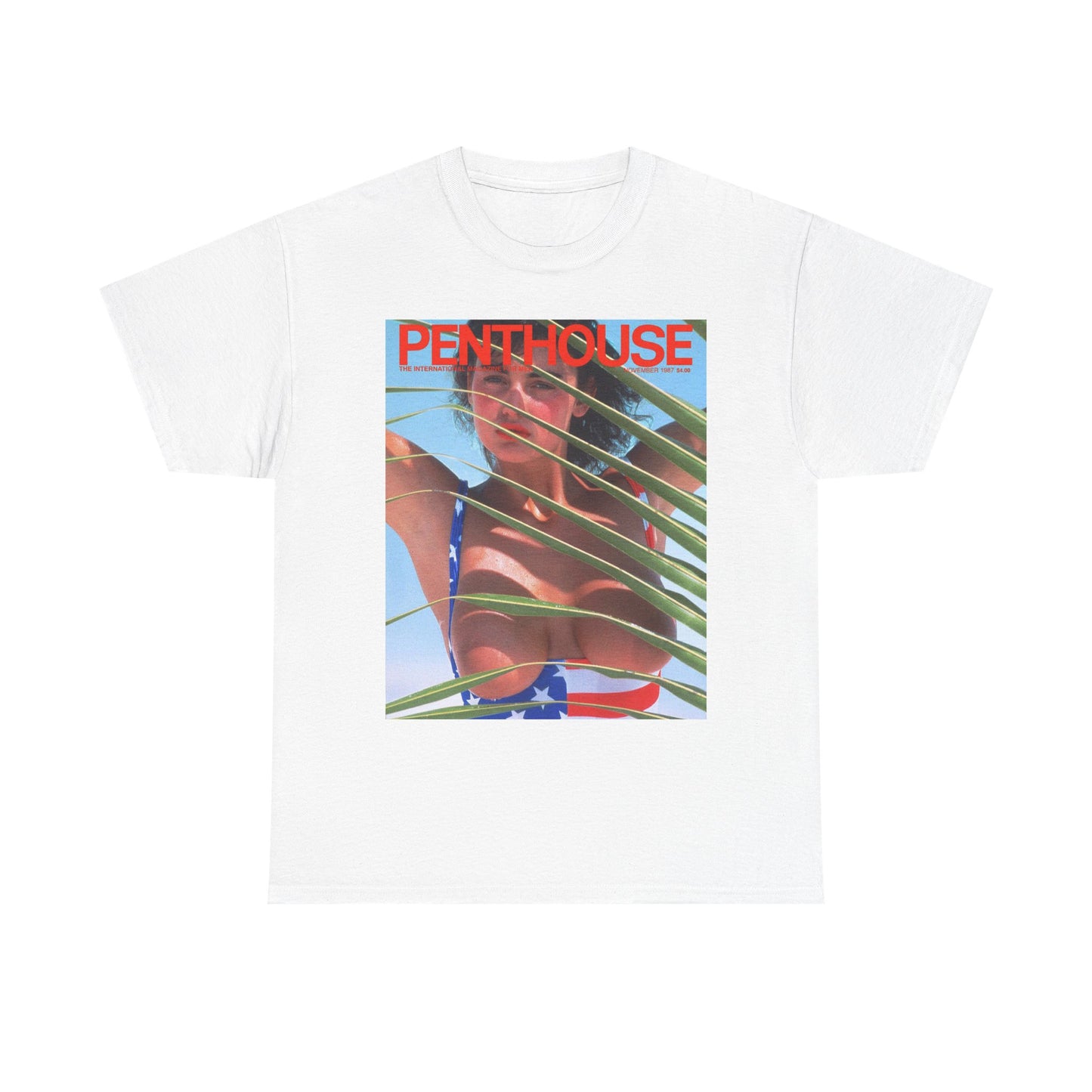 Penthouse Magazine Graphic T Shirt Vintage Retro Apparel Heavy Cotton Tee