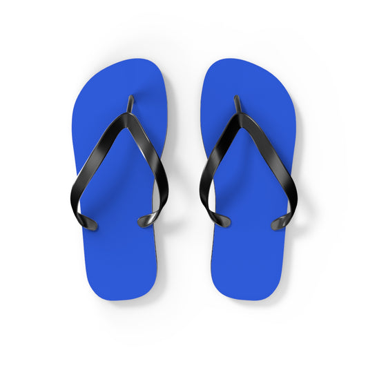 Neon Blue Flip Flops, Sandals Slides, Summer Footwear, Brand New