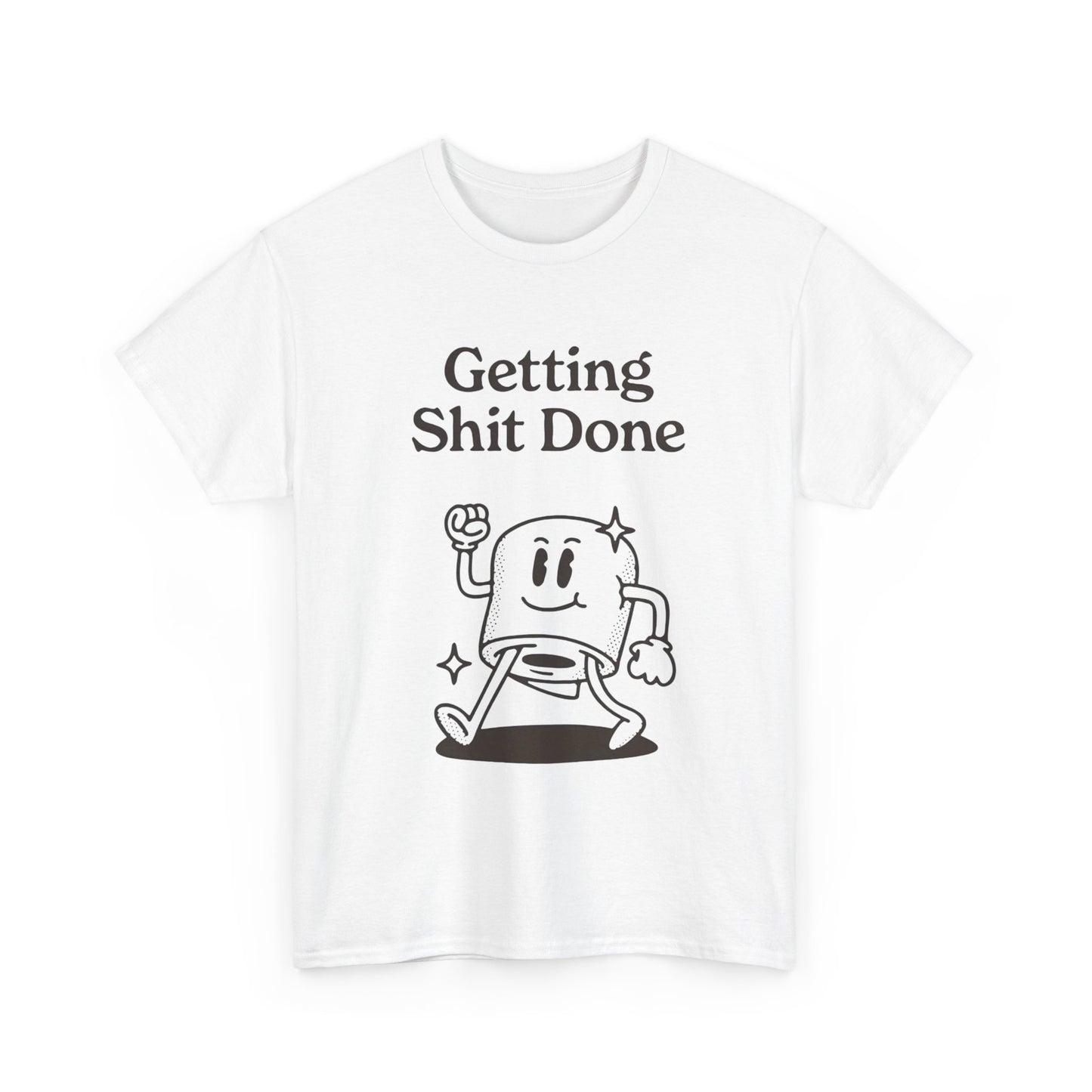 Getting It Done Funny Jokes Graphic T Shirt Unisex Heavy Cotton Tee Gift