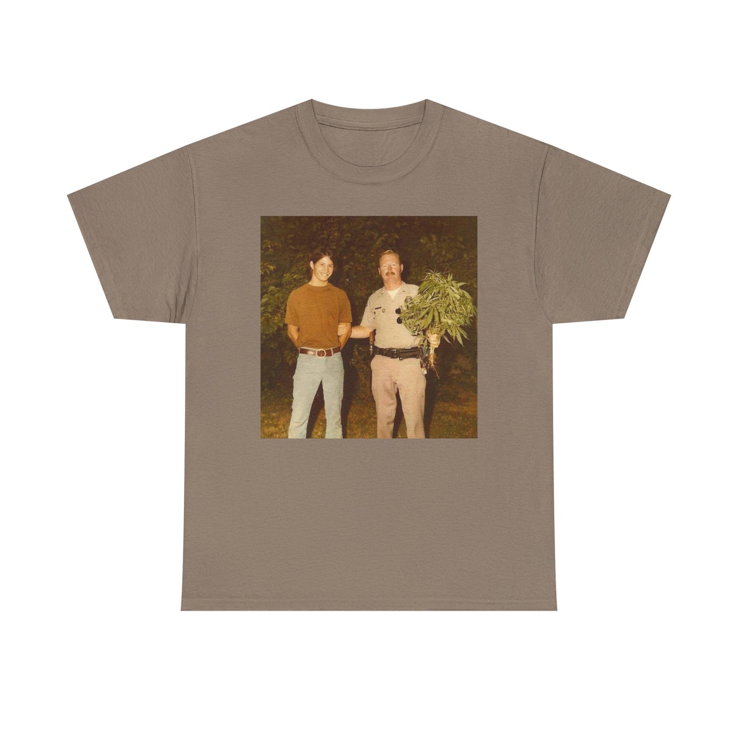 Hilarious T Shirt Funny Vintage Weed Bust 70s Comedy Happy Unisex Heavy Cotton