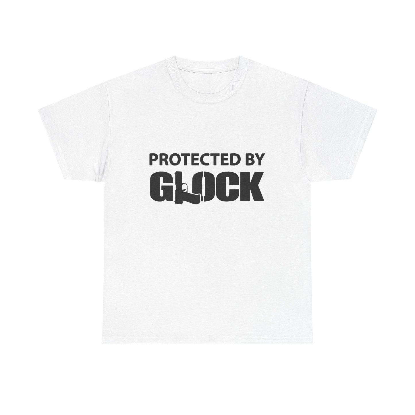 Protected By Glock Graphic T Shirt Unisex Heavy Cotton Tee NEW