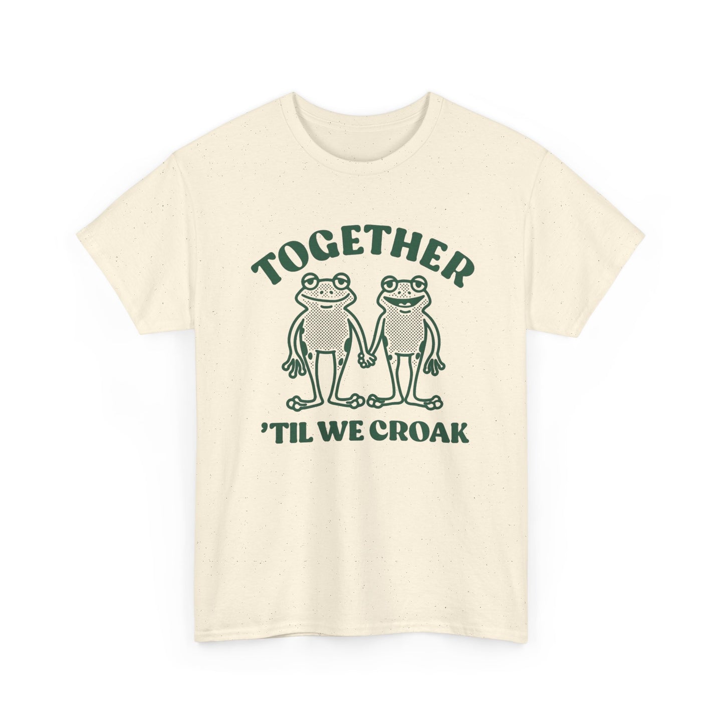 Together Till We Croak Funny Couples Graphic T Shirt Men's Heavy Cotton Tee
