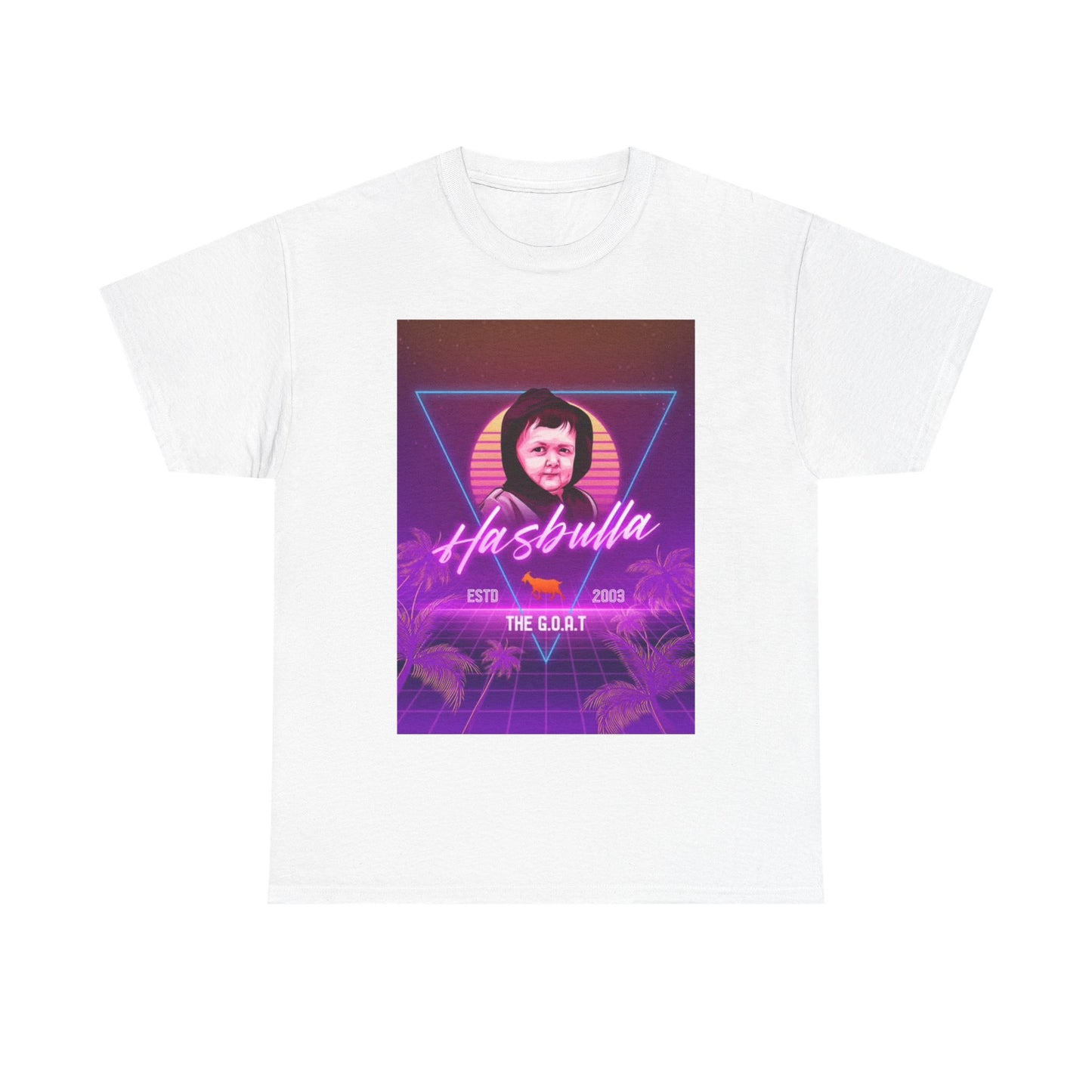 Hasbulla Tshirt Retro Neon Nelk Boys Funny Graphic ZYN Unisex Heavy Cotton Tee