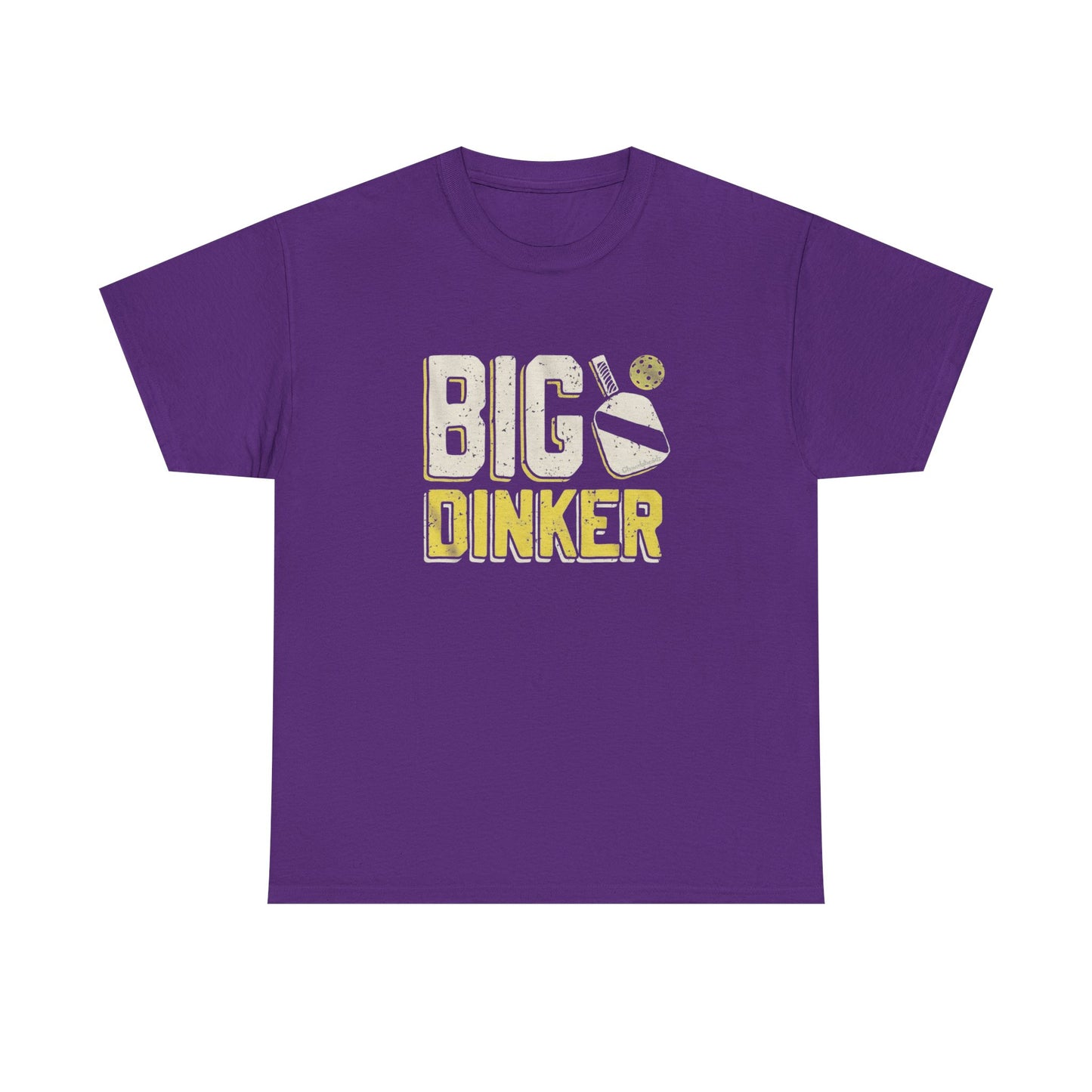 Big Dinker Pickle Ball Graphic T Shirt NEW Unisex Heavy Cotton Tee