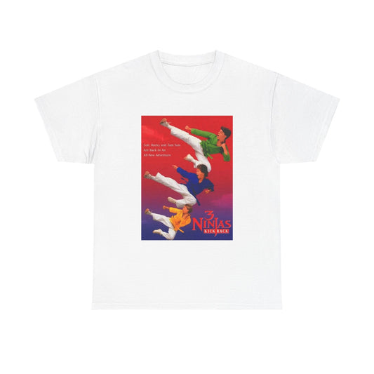 3 Ninjas T shirt Retro 90s Kids Movie Vintage Comedy Karate Unisex Heavy Cotton