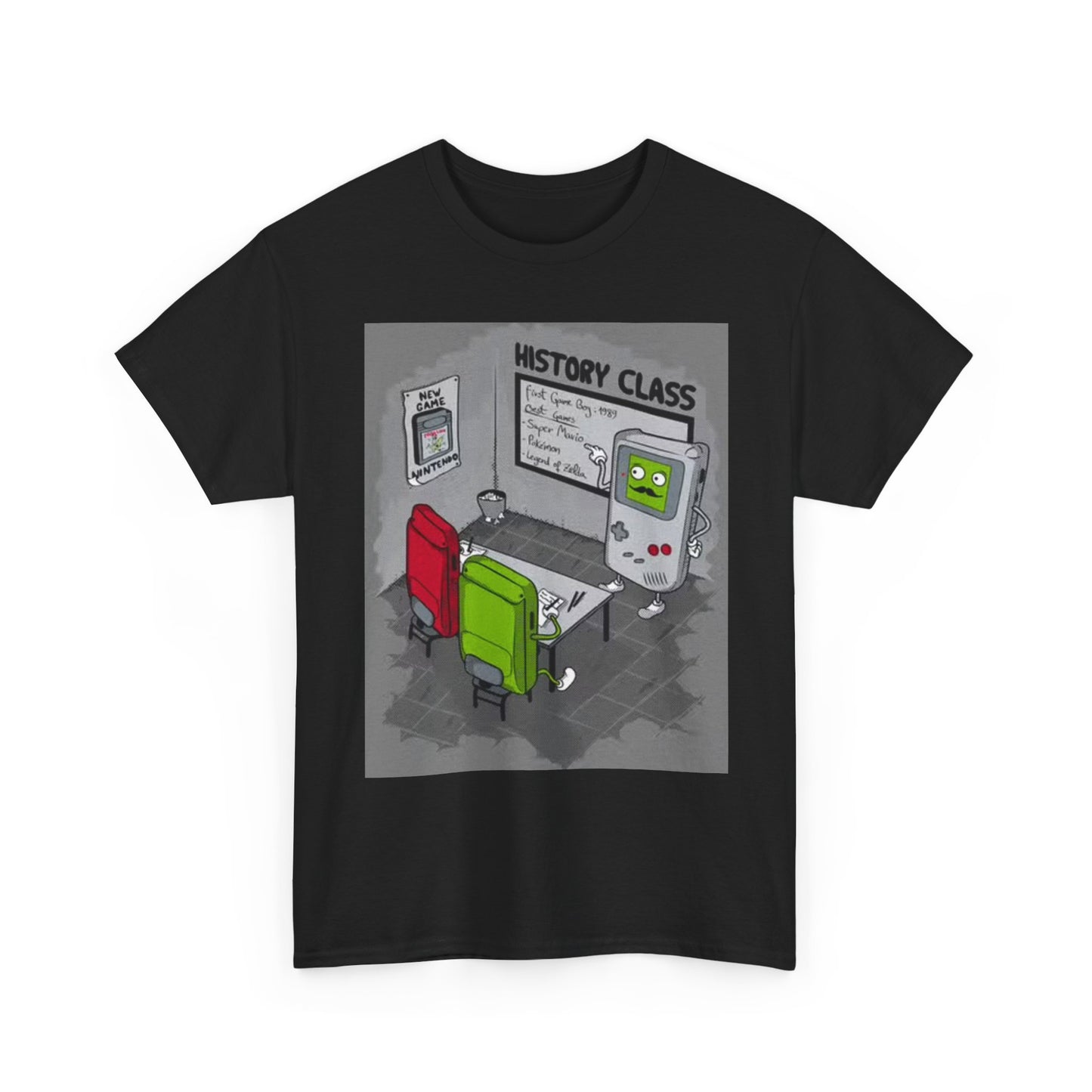 Vintage Game System Graphic T Shirt Funny Gamer Unisex Heavy Cotton Tee