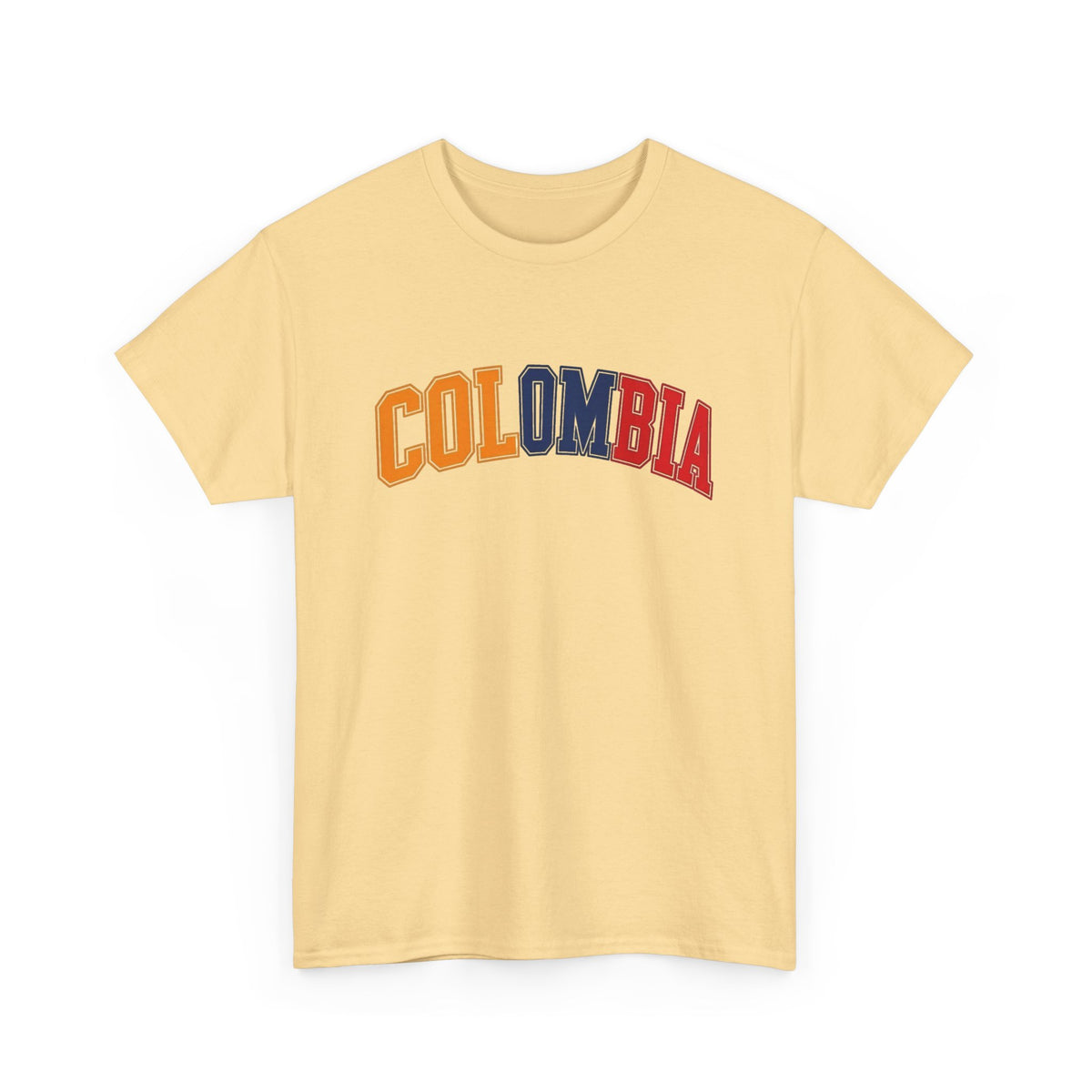 Colombia Graphic T Shirt Men's Classic Travel NEW Heavy Cotton Tee
