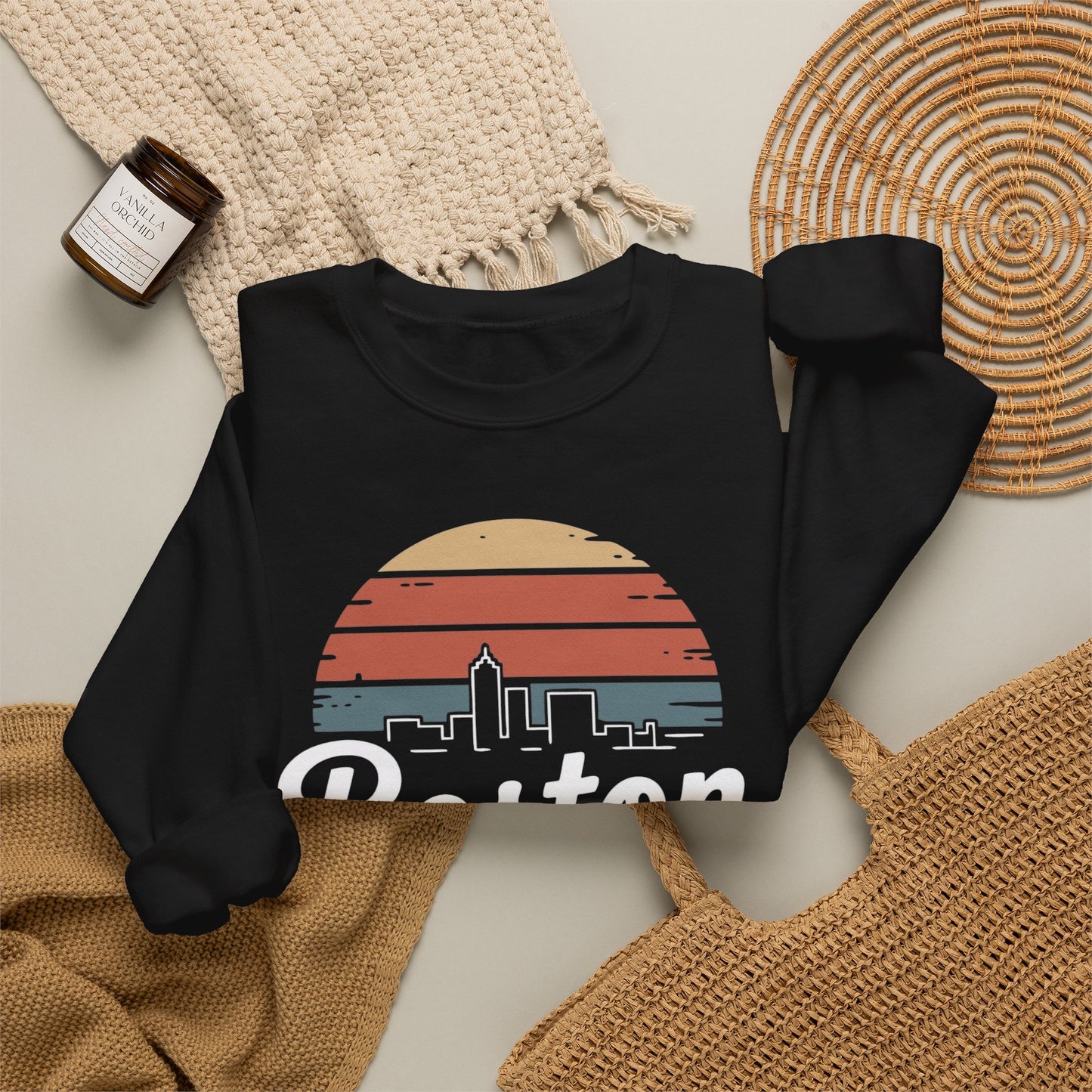 Boston Skyline Sweater NEW Unisex Heavy Blend™ Crewneck Sweatshirt
