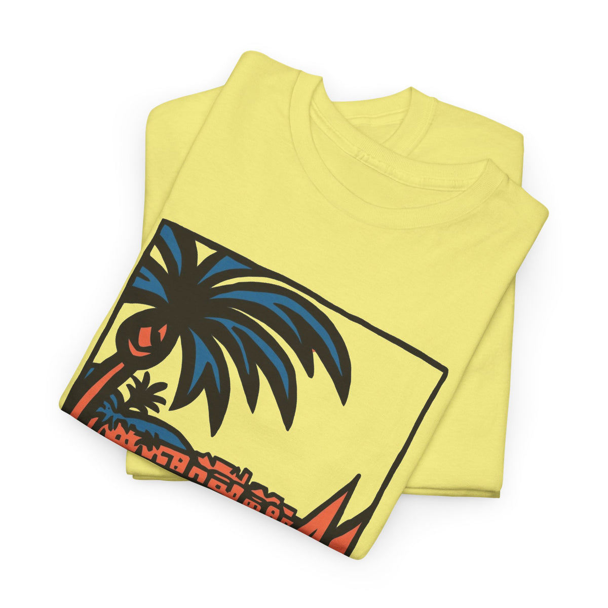Dominican Republic Beach Graphic T Shirt Men's Heavy Cotton Tee