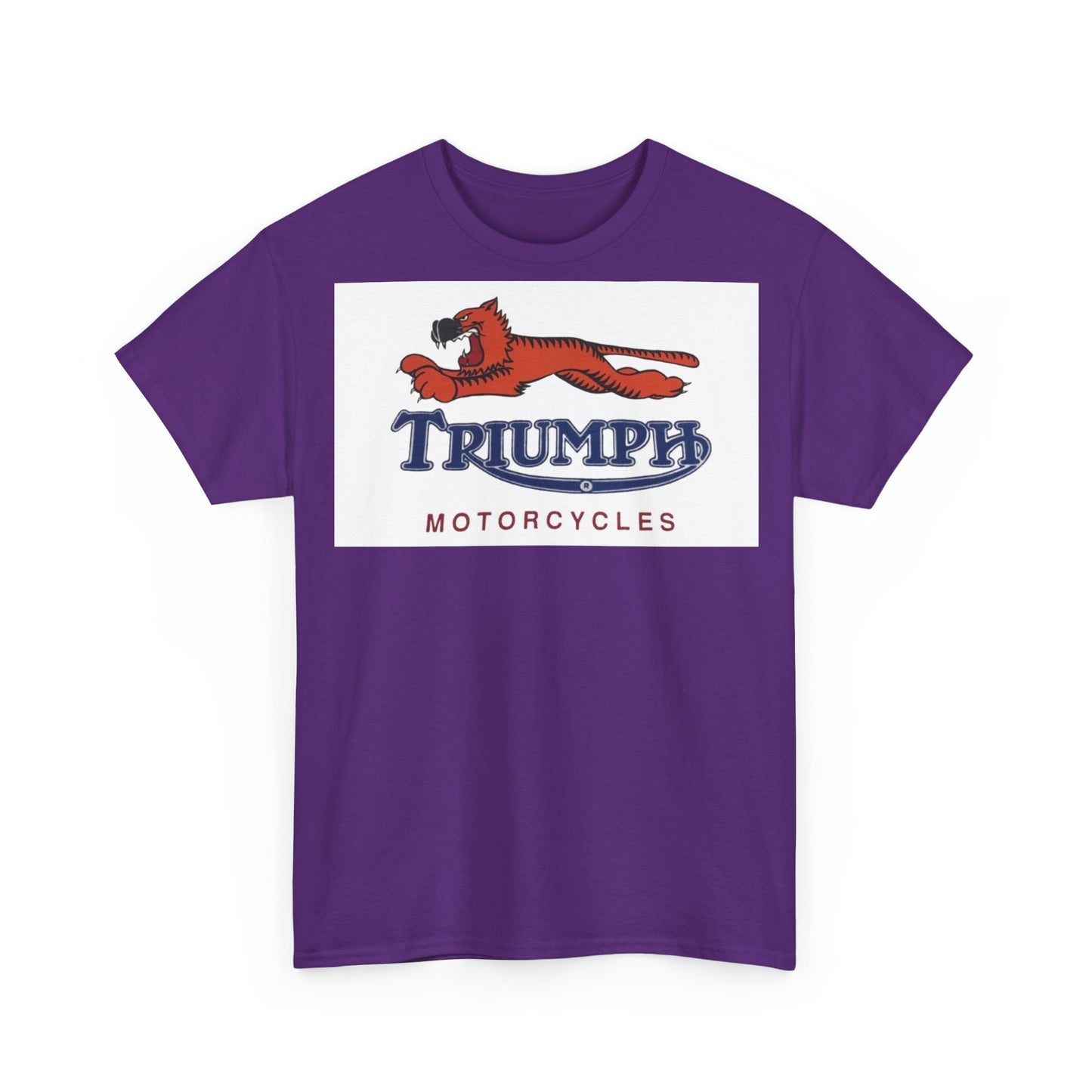 Triumph T-shirt vintage motorcycles nostalgia Tiger Unisex Heavy Cotton Tee
