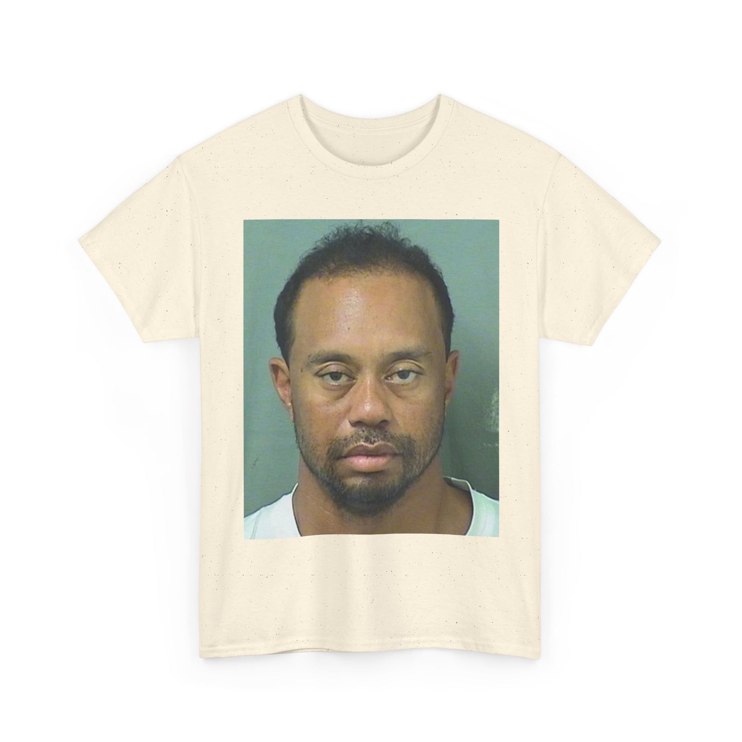 Tiger Woods Tshirt Funny Mugshot Golf Masters Golfing Unisex Heavy Cotton Tee