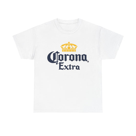 Corona Tshirt Beer retro Logo Summer vibes Gillis Party Unisex Heavy Cotton Tee