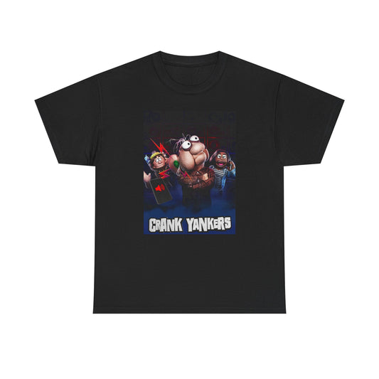 Crank Yankers Tshirt Funny Sketch Comedy Pranks Retro Unisex Heavy Cotton Tee