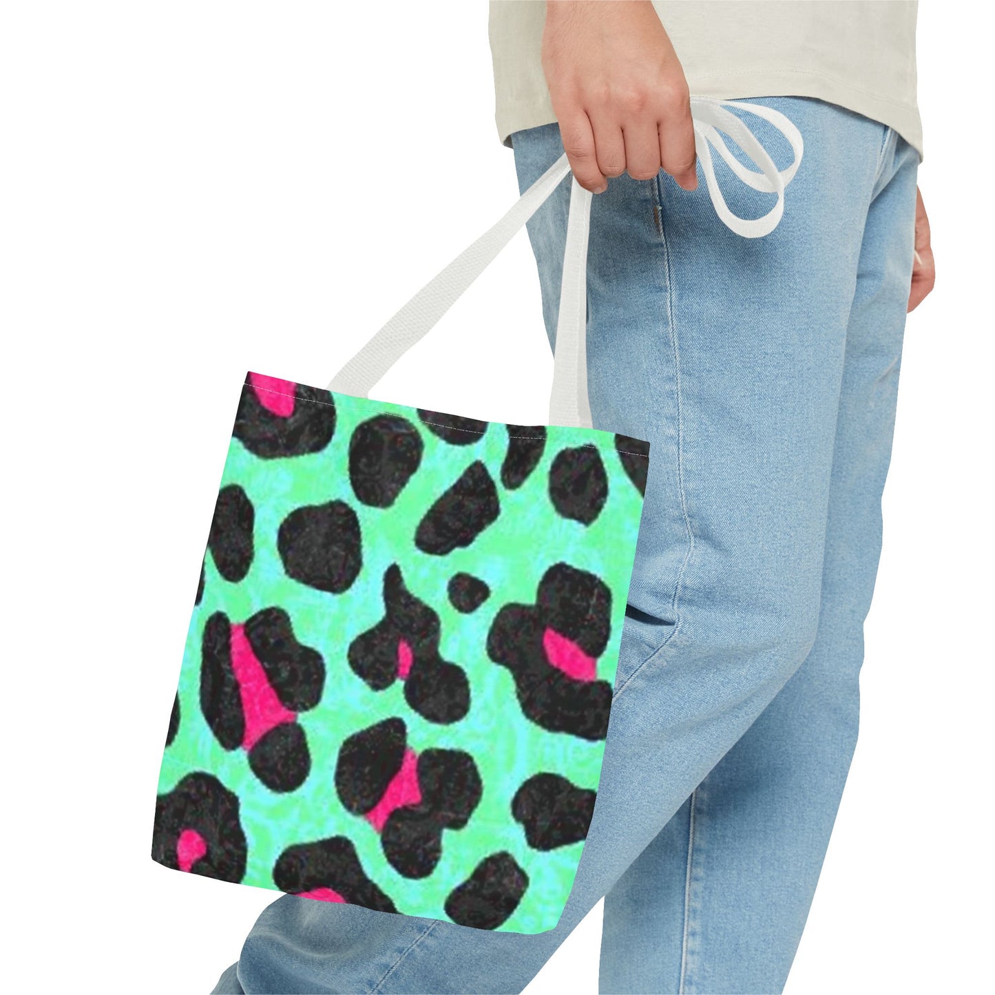 Green And Pink Cheetah Print BRAND NEW Purse, Pocketbook,Travel Tote Bag