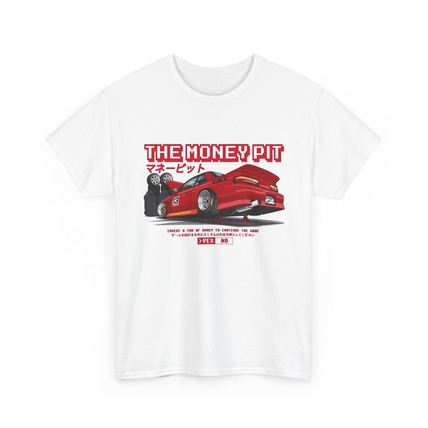 The Money Pit JDM Cars Graphic T Shirt Unisex Heavy Cotton Tee Gift Vintage